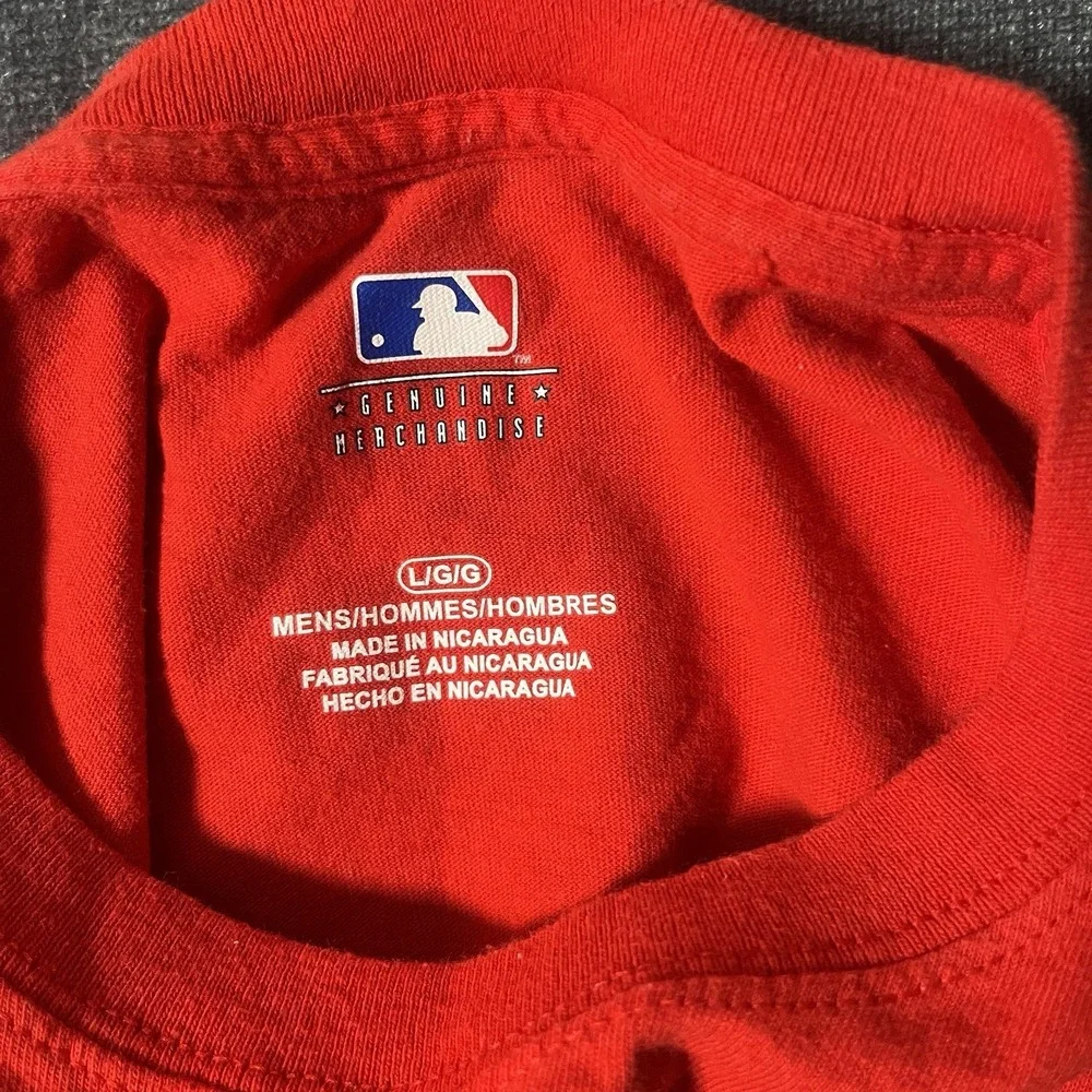 St Louis Cardinals Shirt Mens Large Red Short Sleeve MLB Genuine Merchandise Tee